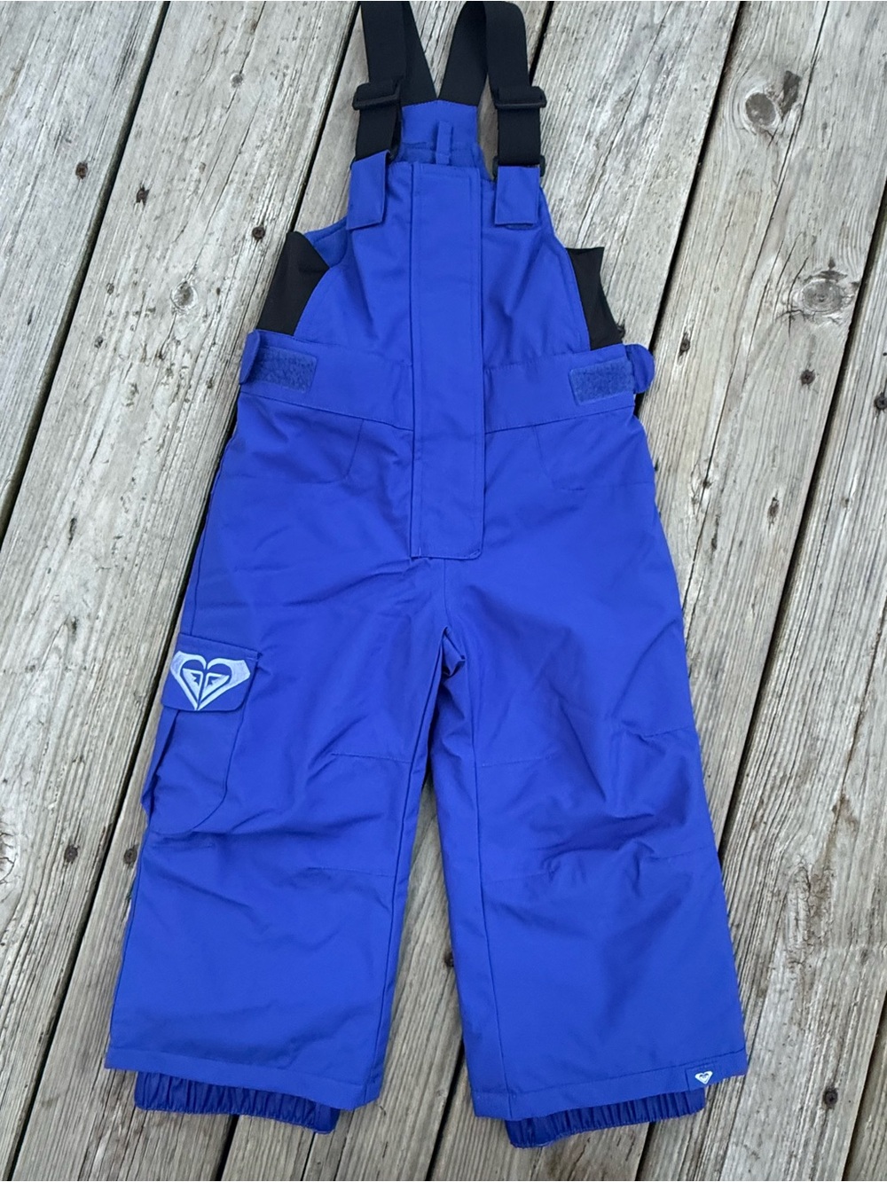 Roxy Kids' Blue Snow Bib Pants with Adjustable Straps size 2T